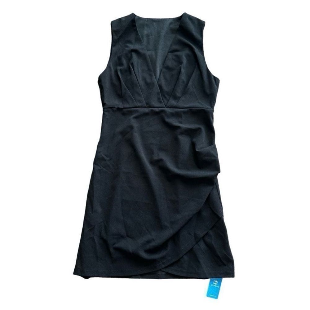 Cupshe Sleeveless V Neck Mini Dress Black Medium